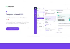 Planguru UI Kit Freebie