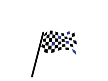 Race flag logo
