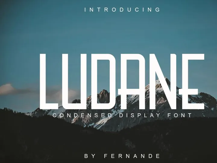 Ludane Condensed Font