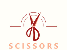 Scissors Logo Design Icon Template. Modern simple design. barbers tools and barbershop. Vector Illustration