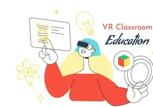 10 VR Classroom Education Illustration