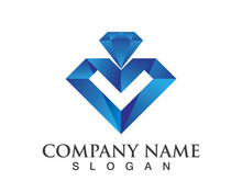 Diamond logo template vector icon illustration design