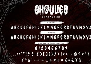 Ghoulies - Horror Display Font