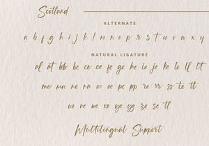 Scotland - Handwritten Font