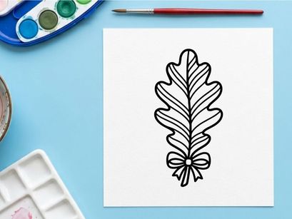 Close-up of an oak leaf with detailed vein structure. Natural botanical illustration for environmental or nature projects.