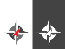 Compass logo template vector icon illustration design