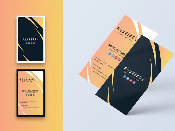 Professional Business Card-Vertical
