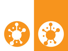 Molecule symbol logo template vector illustration design