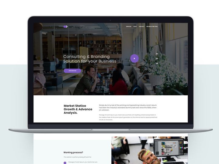 Splendor Consulting & Branding website Design