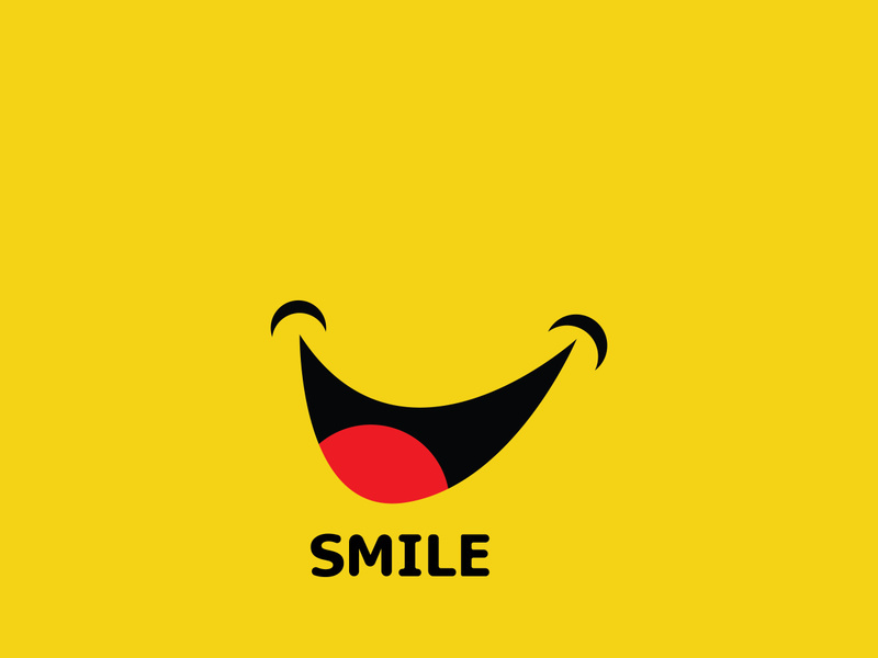 Smile logo and symbol vector image