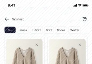 Clothes Shopping App Concept UI kit