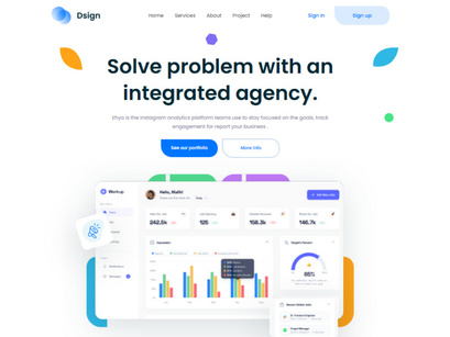 Dsign New NextJs based Landing Page Template