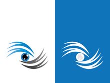 Branding identity corporate eye care vector logo design