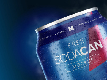 355ml Soda Can Mockup 06 preview picture