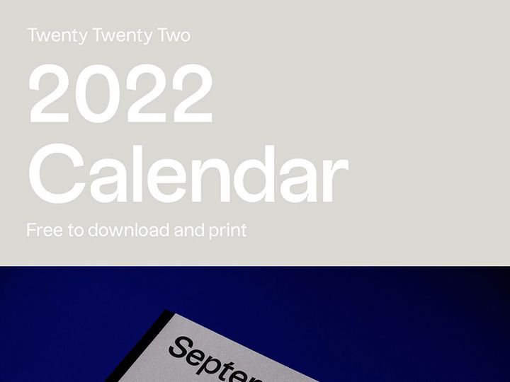 2022 Free Calendar Design