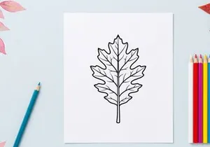 Ilustração detalhada de folha para design botânico. Elemento natural de alta qualidade para projetos criativos.