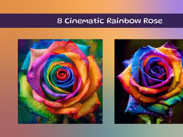 Cinematic Rainbow Rose preview picture