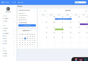 Crown - Material Admin Dashboard UI Kit