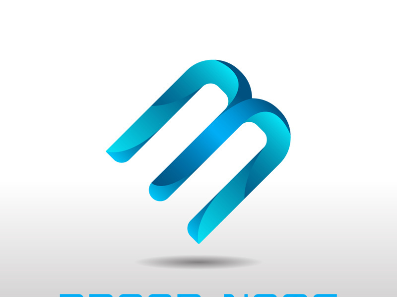 Creative B Letter Logo Design vector illustration EPS file