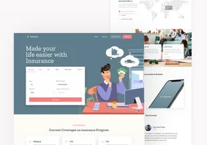 Migo app landing page pack
