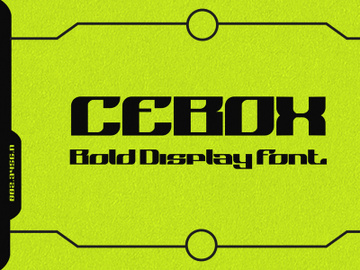 CEBOX - BOLD DISPLAY FONT preview picture