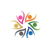Community logo business template and icon people vector