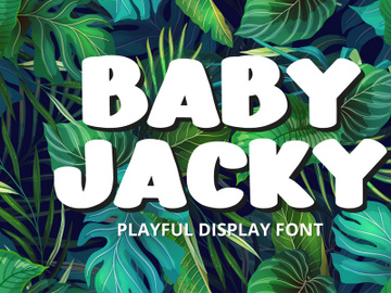 Baby Jacky - Playful Display Font preview picture