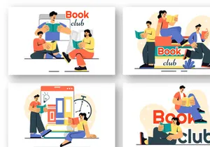 9 Community Book Club Illustration
