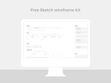 Sketch wireframe kit preview picture