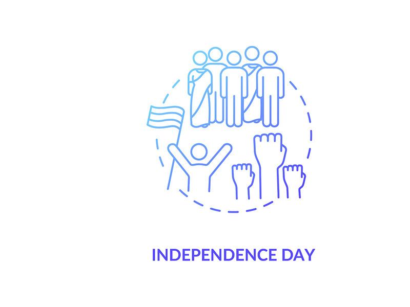 Independence day concept icon