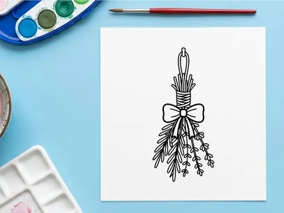 Buquê floral elegante de Halloween com capim-dos-pampas seco. Decoração de outono assustadora com hastes de trigo e laço decorativo.