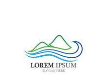 Mountain icon Logo Template Vector illustration design