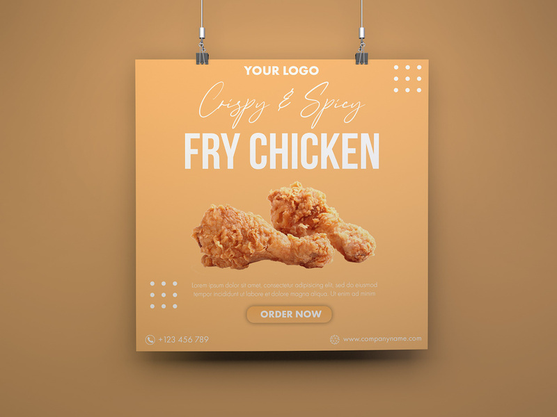 Free Crispy Chicken Poster