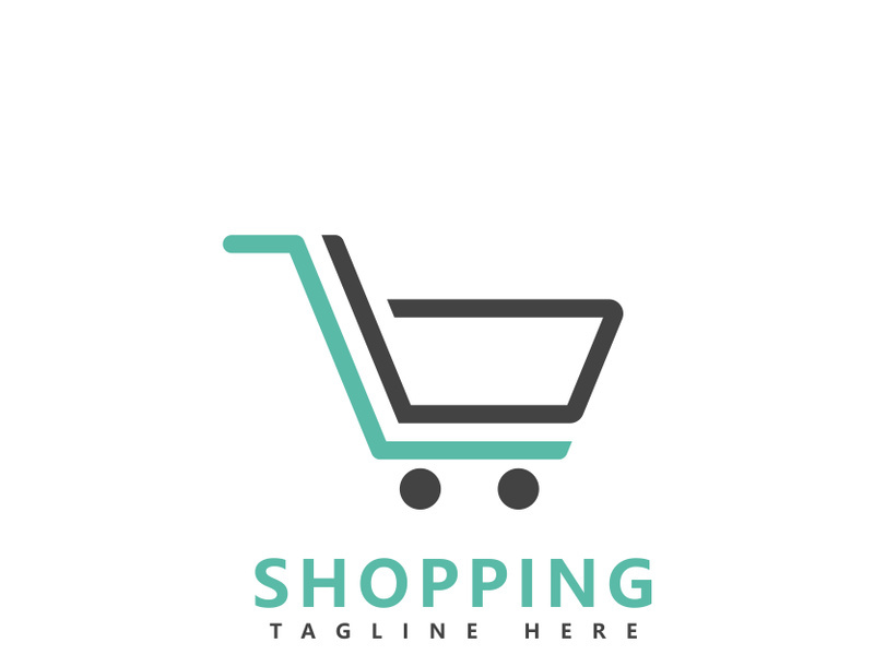 Cart shop logo icon design   Shopping cart illustration vector template