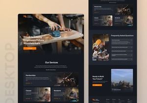 Wademy - Wood Academy Landing Page