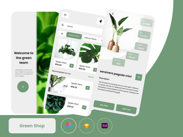 Green Shop Mobile App preview picture