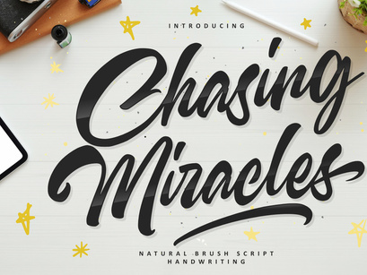 Chasing Miracles - Handwriting Script