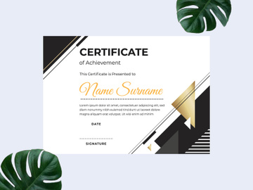 Modern certificate design template preview picture