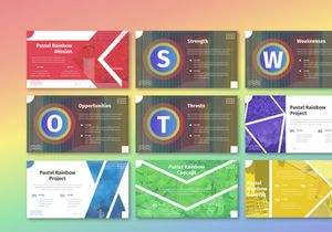 Pastel Rainbow - Multipurpose Google Slide Template