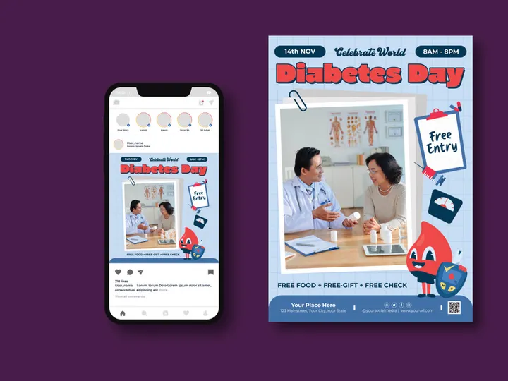 World Diabetes Day Flyer