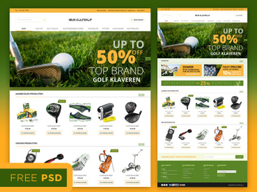 Magento E-Commerce page template preview picture