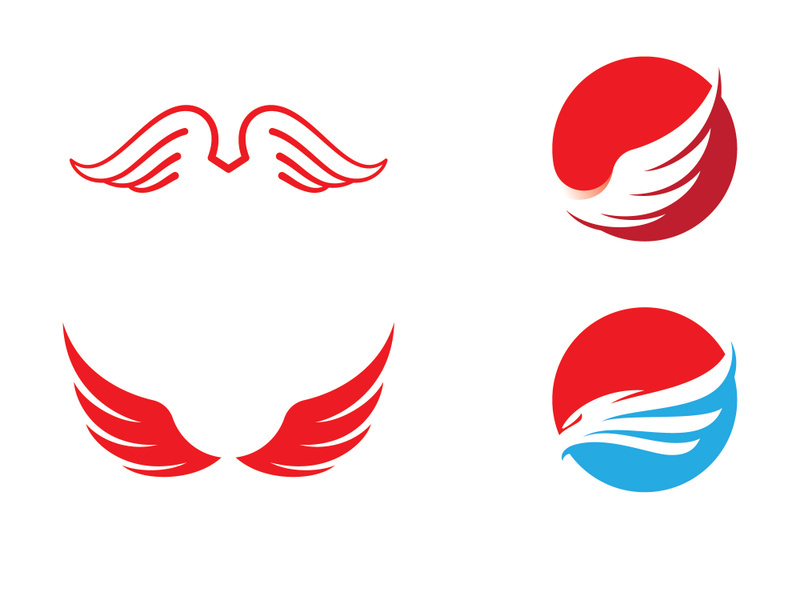 Wing  logo icon vector illustration