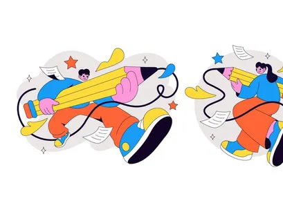 5 Pencil Vector Illustration