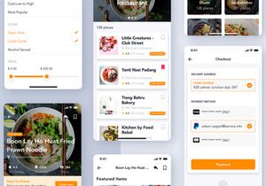 Food Delivery mobile app UI Kit