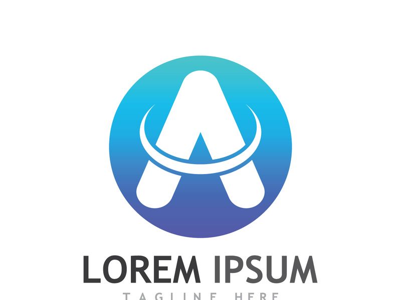 modern and creative initial letter A logo.