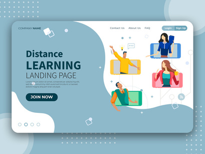 [Vol. 15] Online Learning - Landing Page Illustration
