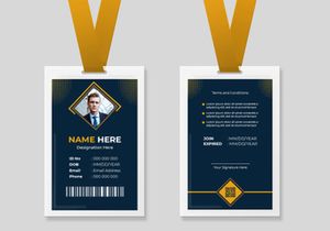Corporate ID Card Template Ver-18