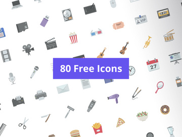 80 Free Icons preview picture