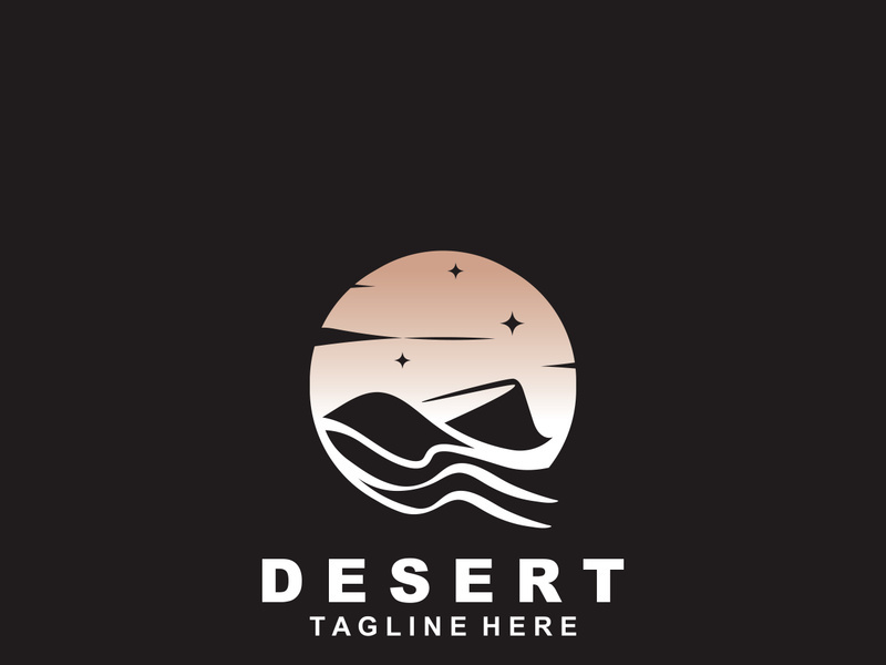 Desert wilderness logo outdoor adventure emblems, badges patches design element