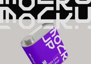 Coffee Can Mockup